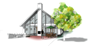 Opfris cursus - sketchup huis villa 3dvisualisatie tekening SketchUp Expert